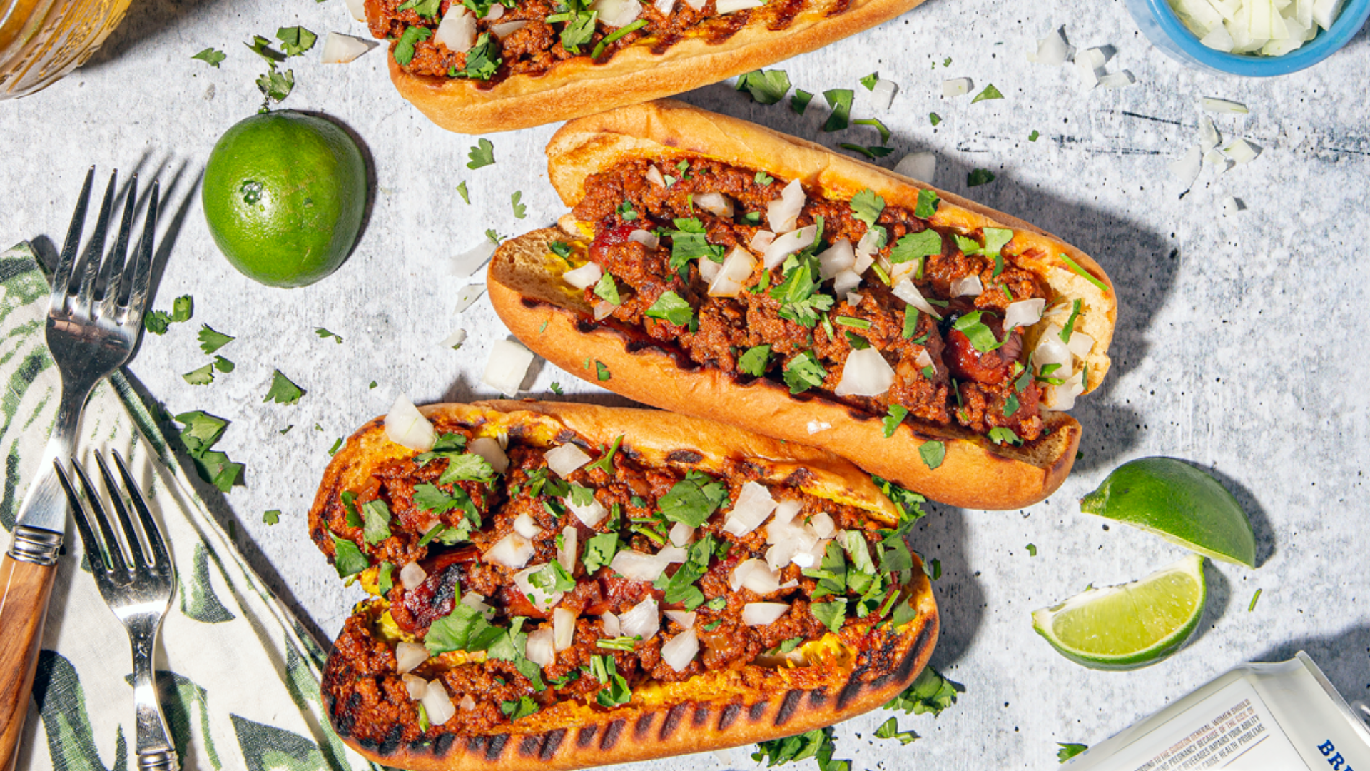 Low-Carb Chorizo Chili Dogs