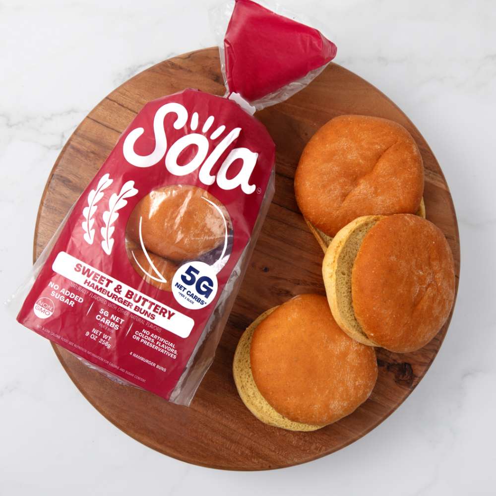 Sweet & Buttery Hamburger Buns The Sola Company