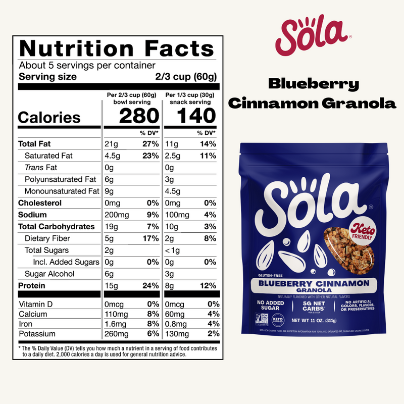 Blueberrry Cinnamon Granola (Pack of 6)