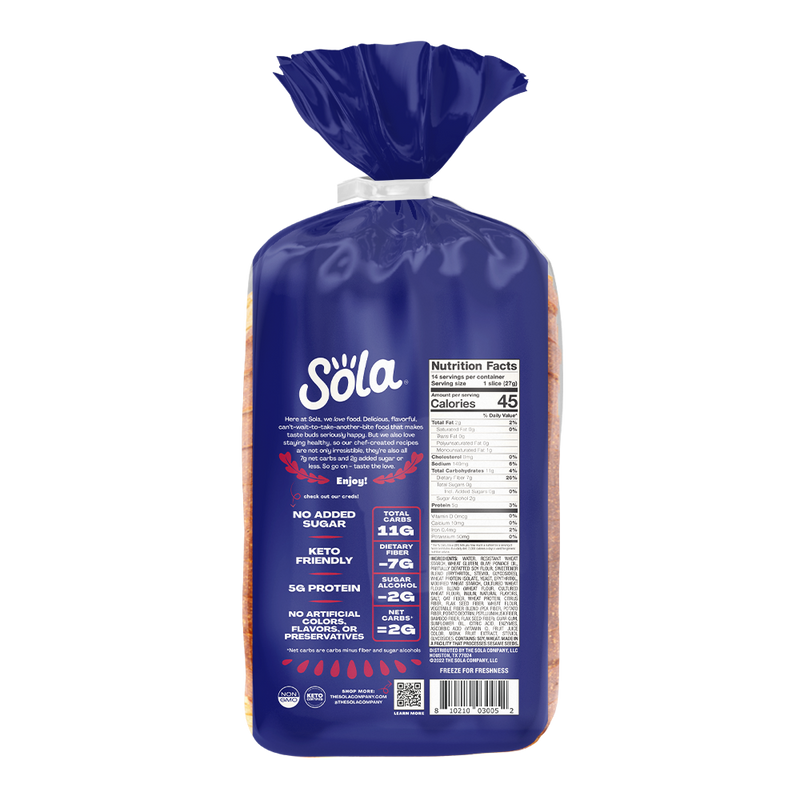 sola blueberry keto breakfast bread back