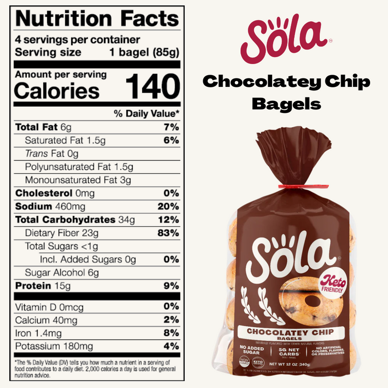 Chocolatey Chip Bagels (Pack of 6)