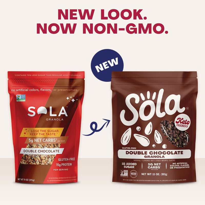 sola double chocolate keto protein granola new look