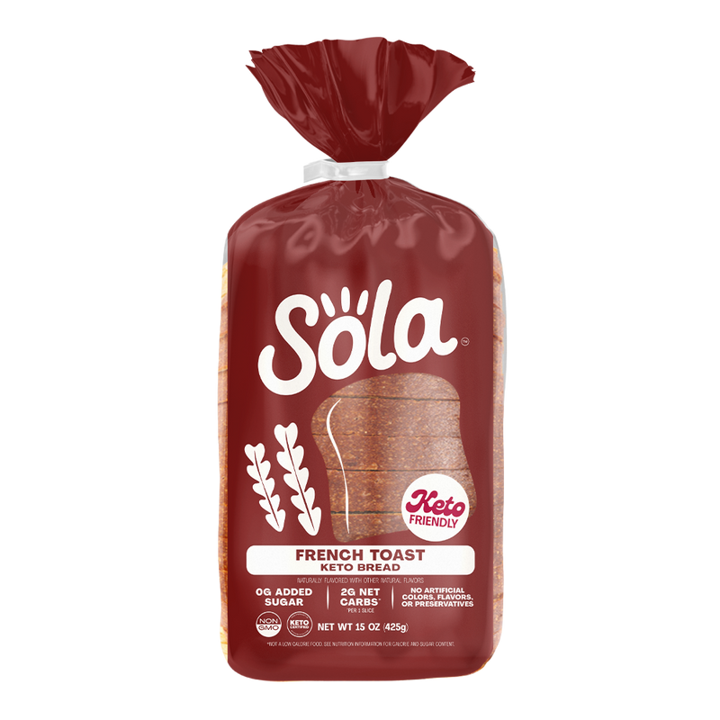 sola keto french toast bread front