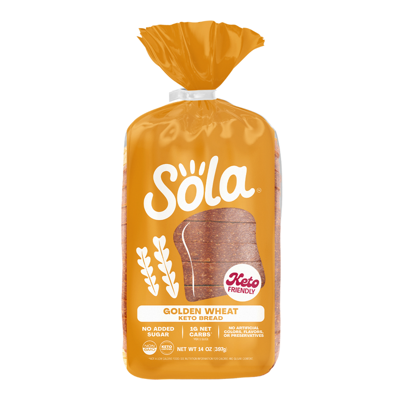 sola golden wheat keto bread front