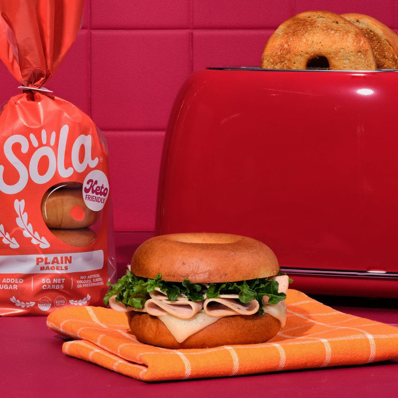 sola keto plain bagels lifestyle
