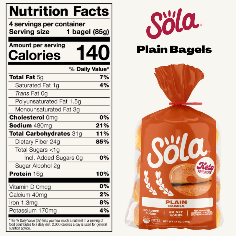 Plain Bagels (Pack of 6)