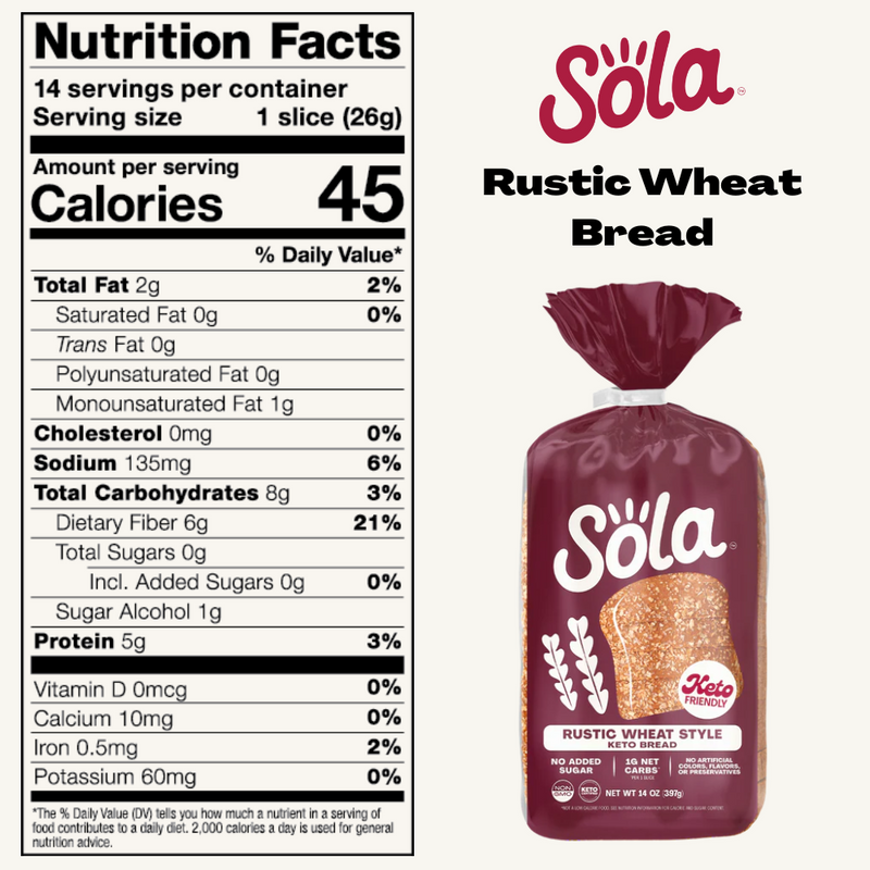 Rustic Wheat Bread (Pack of 6)
