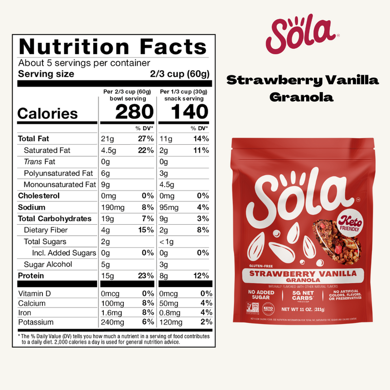 Strawberry Vanilla Granola (Pack of 6)