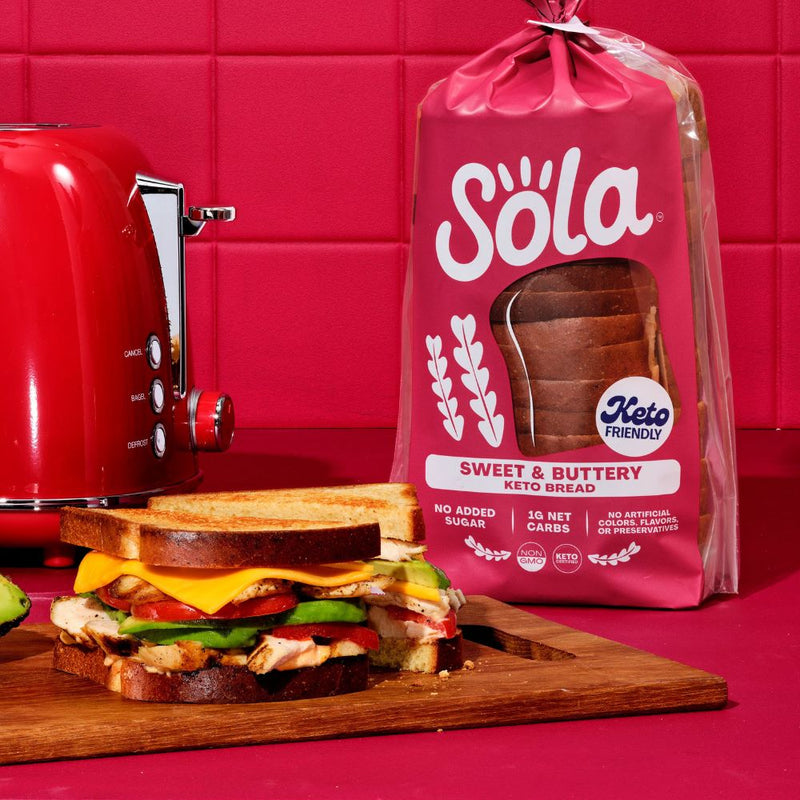 sola sweet & buttery keto bread lifestyle