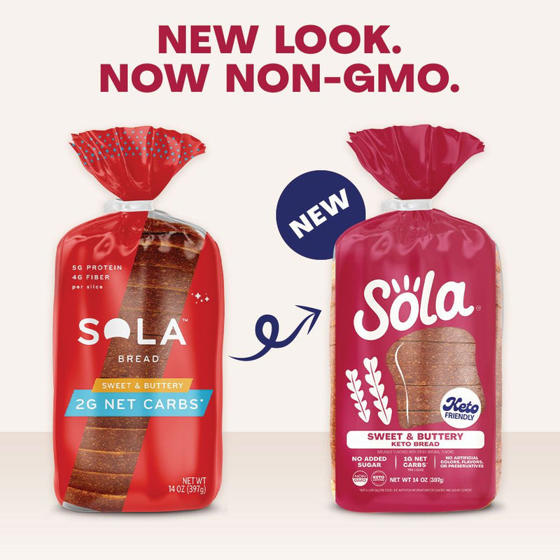 sola sweet & buttery keto bread new look