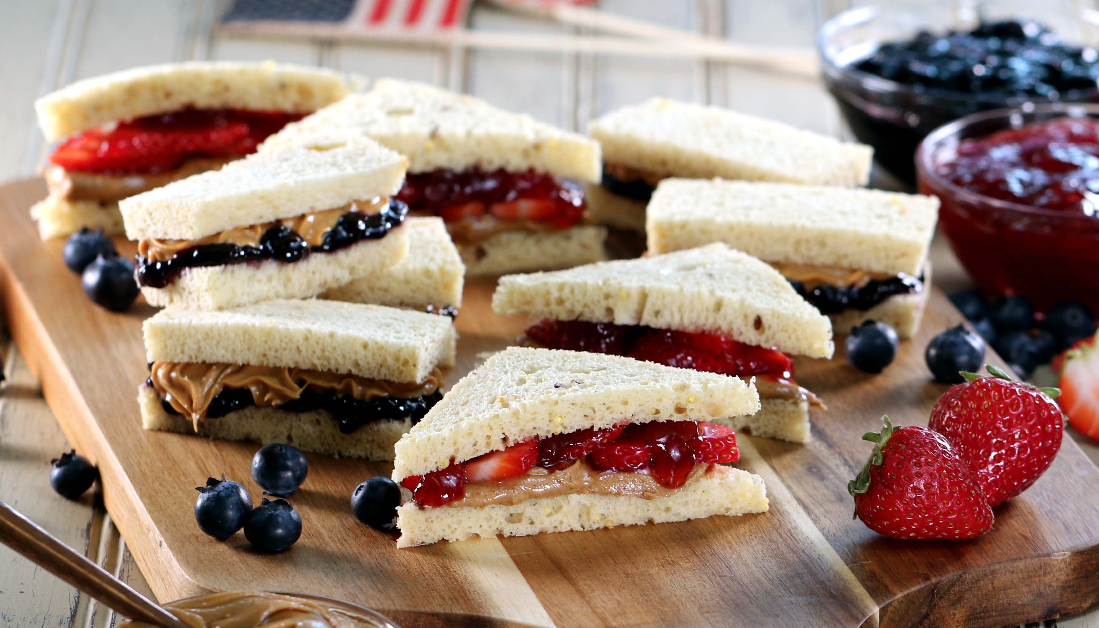 Peanut Butter & Jelly Sandwiches