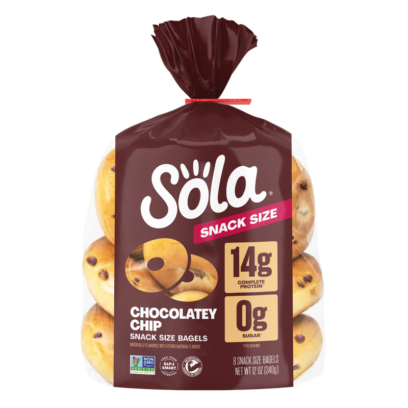 Snack Size Chocolatey Chip Bagels