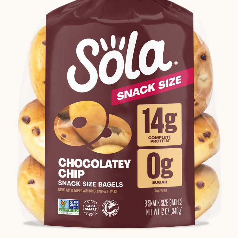 Snack Size Chocolatey Chip Bagels