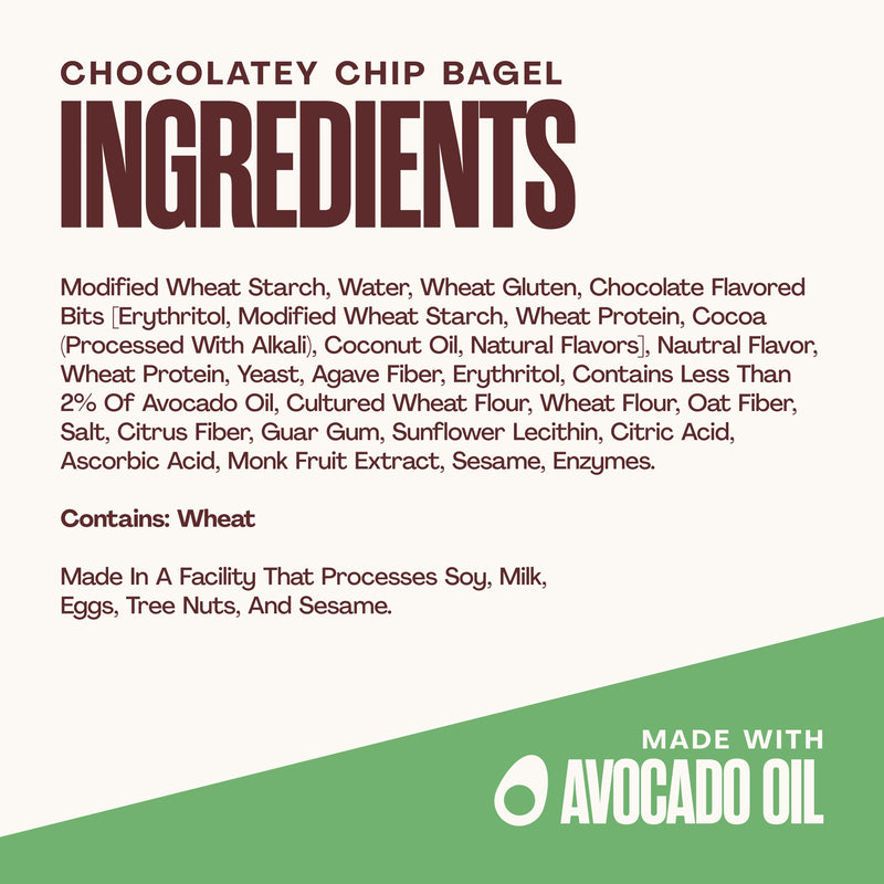 Snack Size Chocolatey Chip Bagels