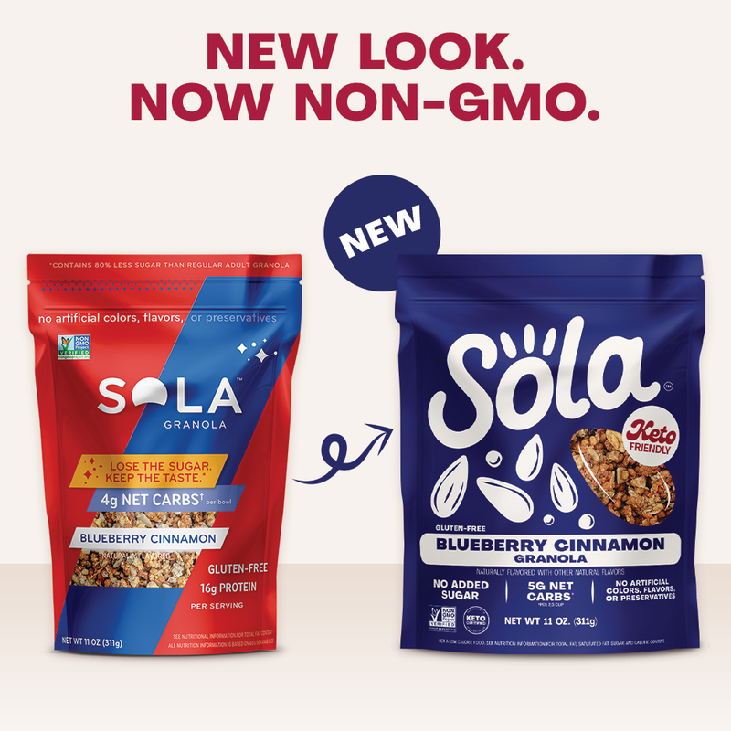 sola blueberry cinnamon keto protein granola new look