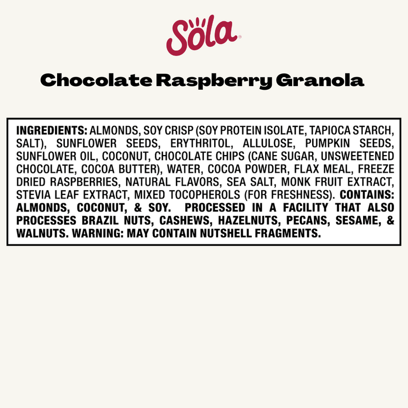 Chocolate Raspberry Granola (Pack of 6)