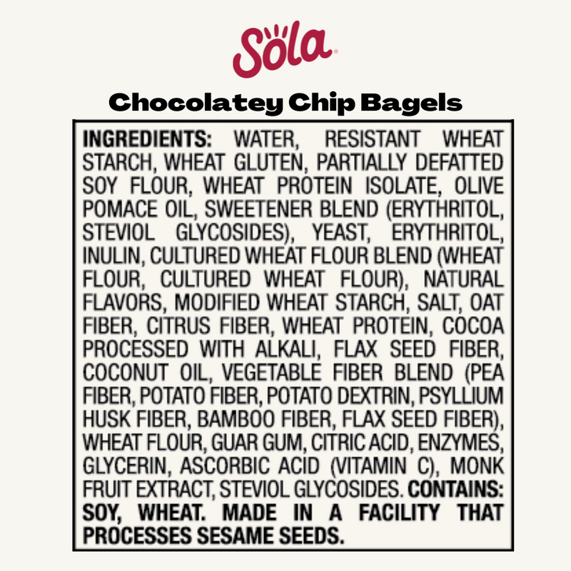 Chocolatey Chip Bagels (Pack of 6)