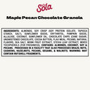 Maple Pecan Chocolate Granola